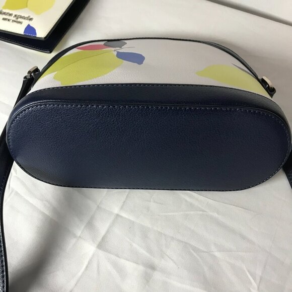 NEW Kate Spade Sylvia Lemon Zest Large Dome Crossbody & Passport holder to match - Picture 8 of 16